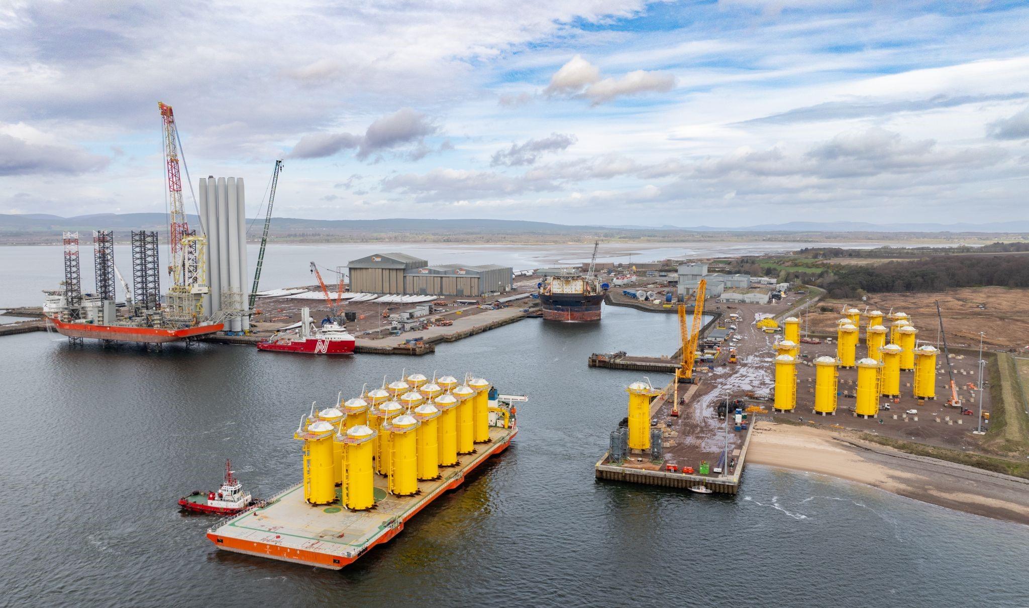 Port of Nigg completes the first phase of the Moray West Offshore Wind Farm.