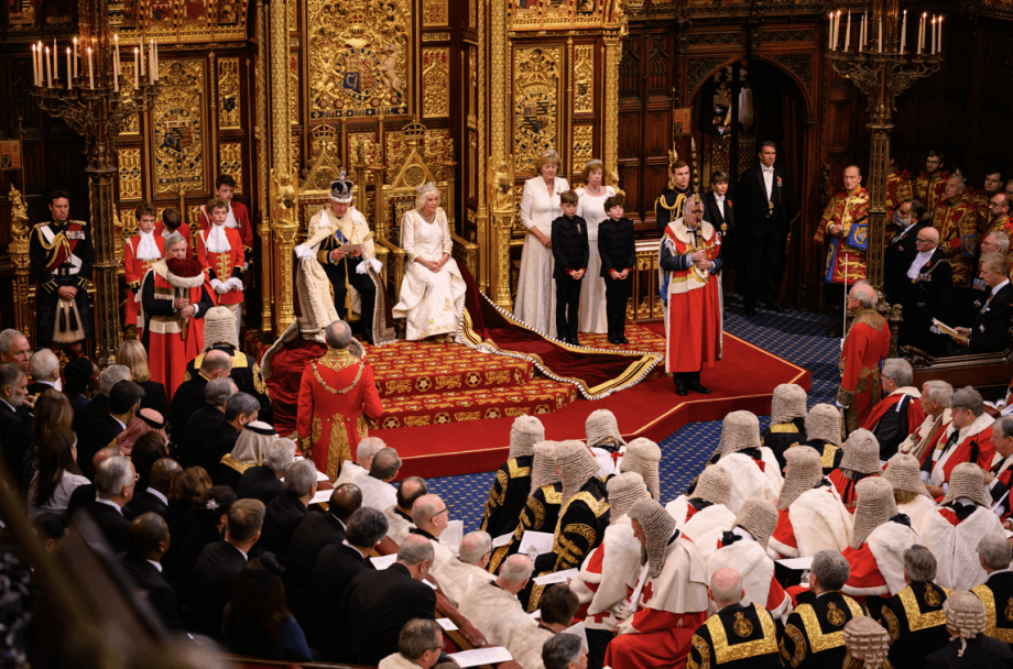 The King and Queen attend the State Opening of Parliament. Source: Buckingham Palace